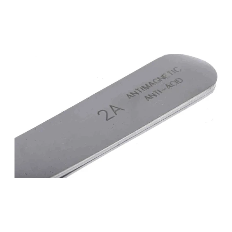 RS PRO Stainless Steel Rounded, Flat Tweezer 120mm 238-6255