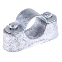 RS PRO Natural Galvanised Steel Cable Clip, 20 mm Maximum Bundle Diameter, Screw Fixing Method 606-002