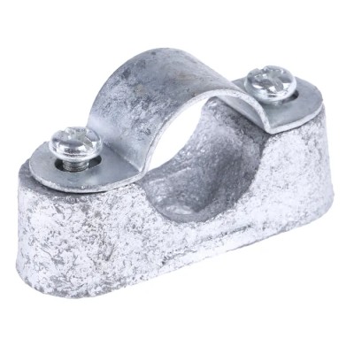 RS PRO Natural Galvanised Steel Cable Clip, 20 mm Maximum Bundle Diameter, Screw Fixing Method 606-002