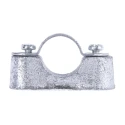RS PRO Natural Galvanised Steel Cable Clip, 20 mm Maximum Bundle Diameter, Screw Fixing Method 606-002