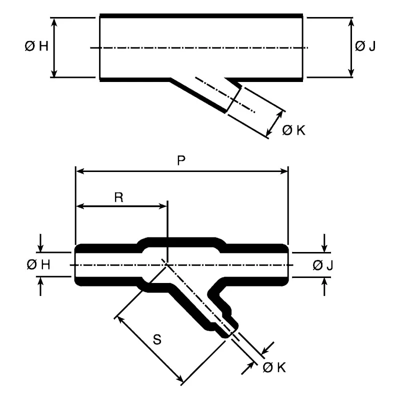 TE Connectivity Heat Shrink Boot T Joint 301A0 Black Fluid Resistant Elastomer 26.9 mm 301A034-25-0