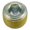 SMC Pneumatic Plug Fitting R 1/2 Thread Type, 1/2 in Connection Size, Hex Socket Head, 1 MPa Pressure, 0-60°C PLUG1/2