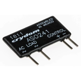 Crydom Solid State Relay PCB Mount 1.5 Arms Load 280 Vrms Load 10V DC Control ASO241
