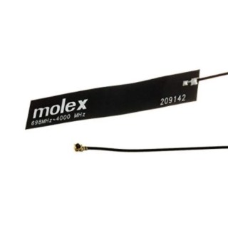 Molex Square Omni-Directional GSM & GPRS Antenna 698MHz to 4GHz with UFL/IPEX MHF Connector 209142-0180