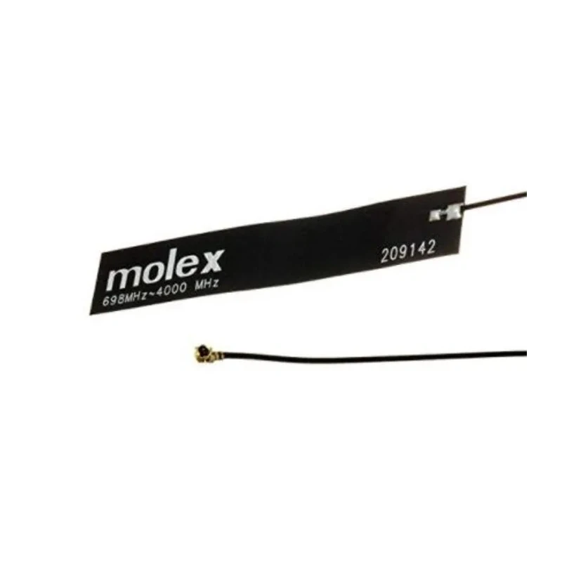 Molex Square Omni-Directional GSM & GPRS Antenna 698MHz to 4GHz with UFL/IPEX MHF Connector 209142-0180