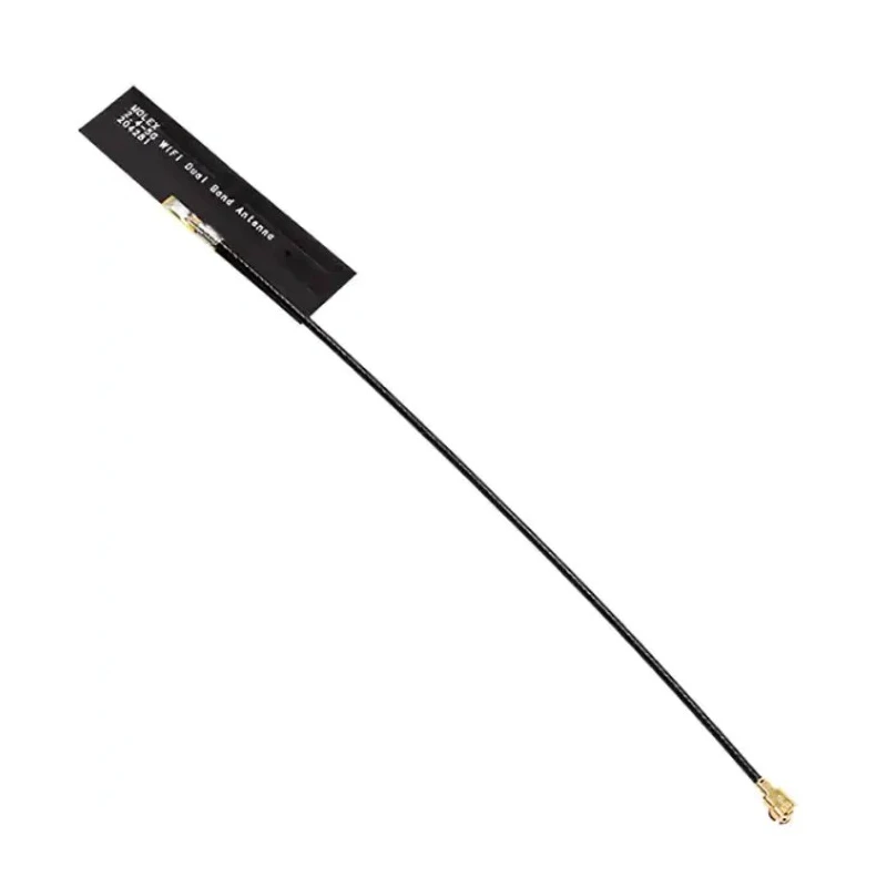 Molex T-Bar Internal Adhesive WiFi Antenna with U.FL/I-PEX MHF Female Connector 3.5dBi Gain, 5150-5850MHz 204281-0050
