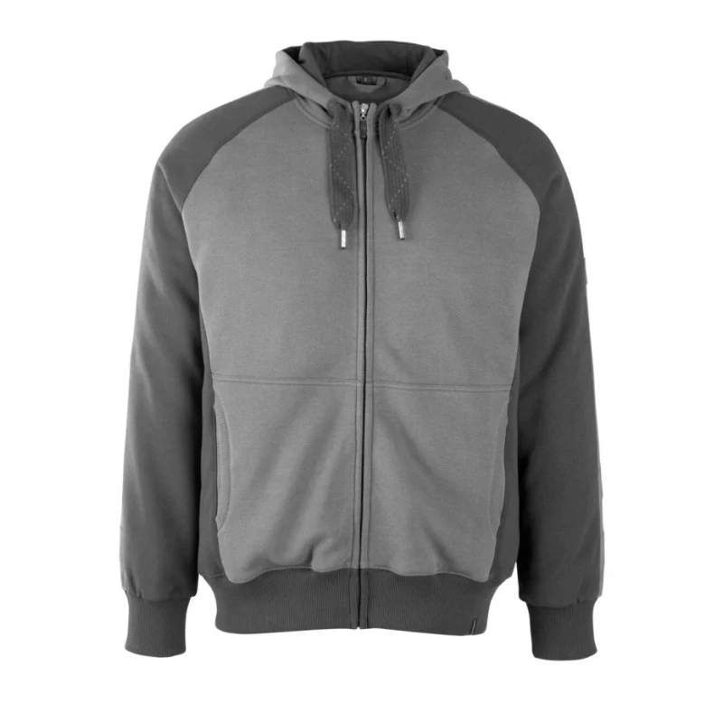 Mascot Workwear Anthracite Polyester Cotton Unisex Zipper Work Hoodie XL 50566-963-1809 XL
