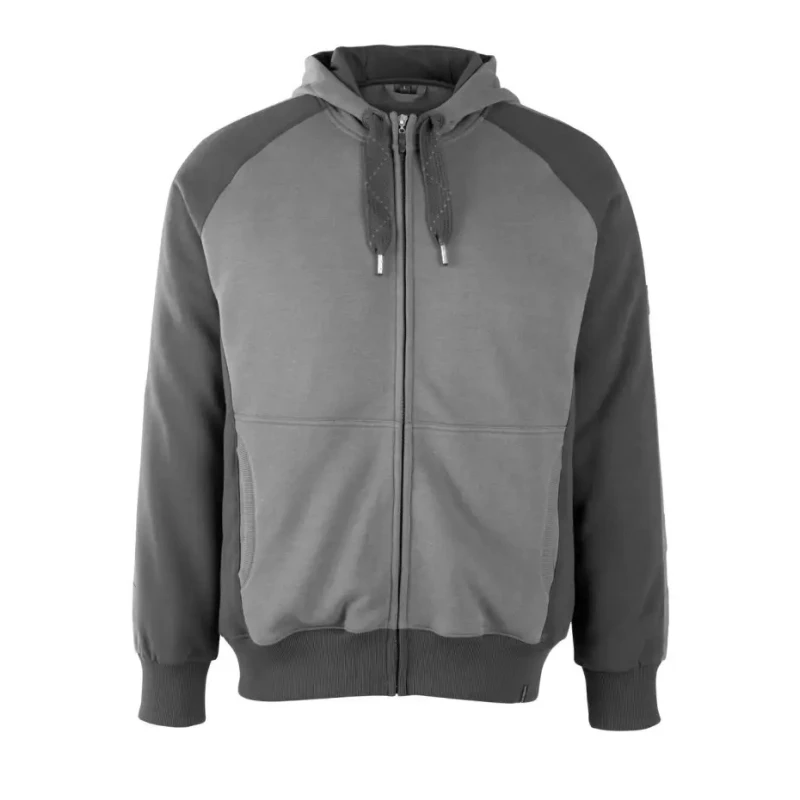 Mascot Workwear Anthracite Cotton Polyester Unisex Zipper Work Hoodie Size S 50566-963-1809 S