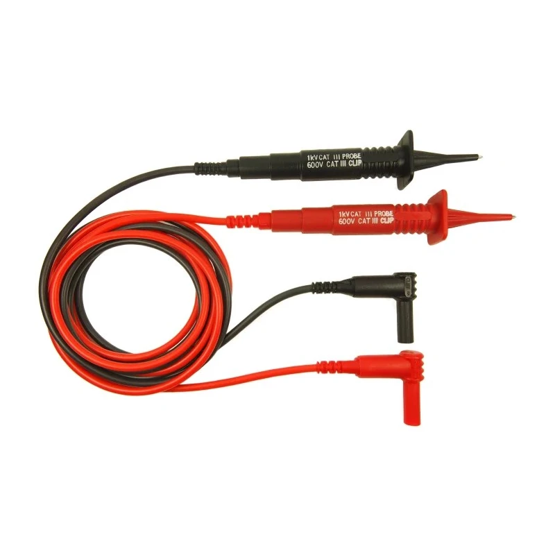 RS PRO Test Lead & Connector Kit with 1 Black Lead Assembly and 1 Red Lead Assembly 218-8293