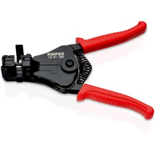 Knipex Multi-Core Plastic Hand Grip Stripping Pliers with Shaped Knives, Stripping Range 0.5 - 6.0mm², Overall 12 21 180