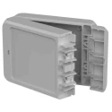 Bopla ABS General Purpose Flanged Enclosure IP66, IP68, Light Grey, 40 mm x 80 mm x 113 mm 96032145 B 100804 ABS-7035