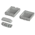 Bopla ABS General Purpose Flanged Enclosure IP66, IP68, Light Grey, 40 mm x 80 mm x 113 mm 96032145 B 100804 ABS-7035