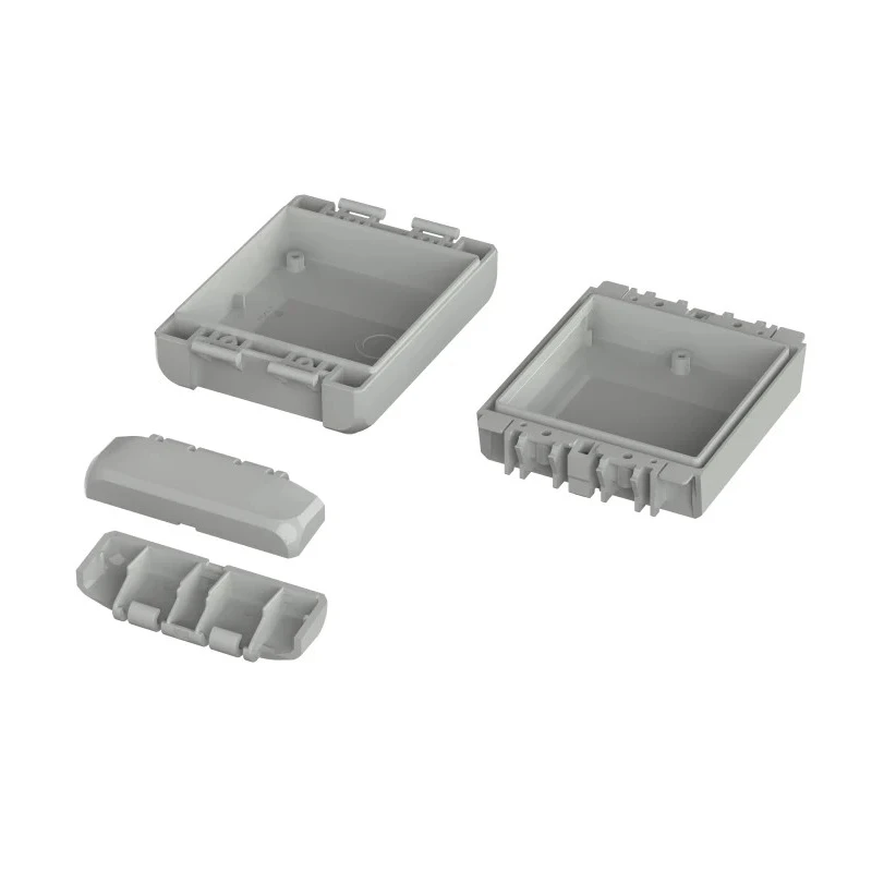 Bopla ABS General Purpose Flanged Enclosure IP66, IP68, Light Grey, 40 mm x 80 mm x 113 mm 96032145 B 100804 ABS-7035