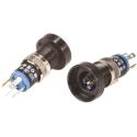 EAO Professional Grade Flush Mount Black Push Button Switch with LED Illumination 18-167.035