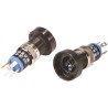 EAO Professional Grade Flush Mount Black Push Button Switch with LED Illumination 18-167.035