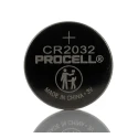 Duracell Procell Industrial Lithium Coin CR2032 Button Battery, 3 V, 20 mm Diameter, 245mAh Capacity, 5 Pack CR2032