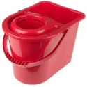 RS PRO 12L Plastic Red Mop Bucket with Handle, Detachable Wringer, Capacity 12L, Model 218-6724