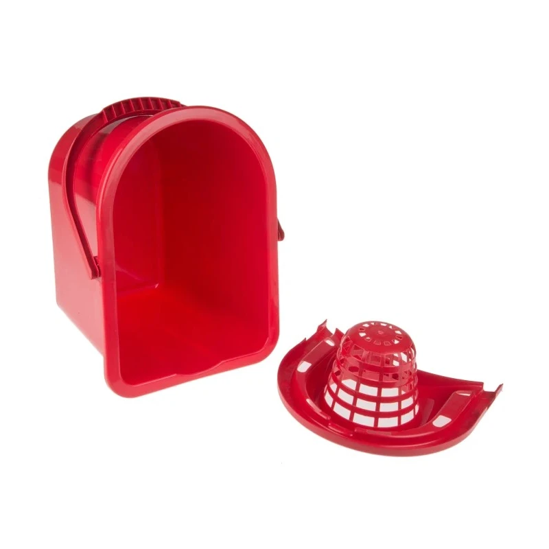 RS PRO 12L Plastic Red Mop Bucket with Handle, Detachable Wringer, Capacity 12L, Model 218-6724