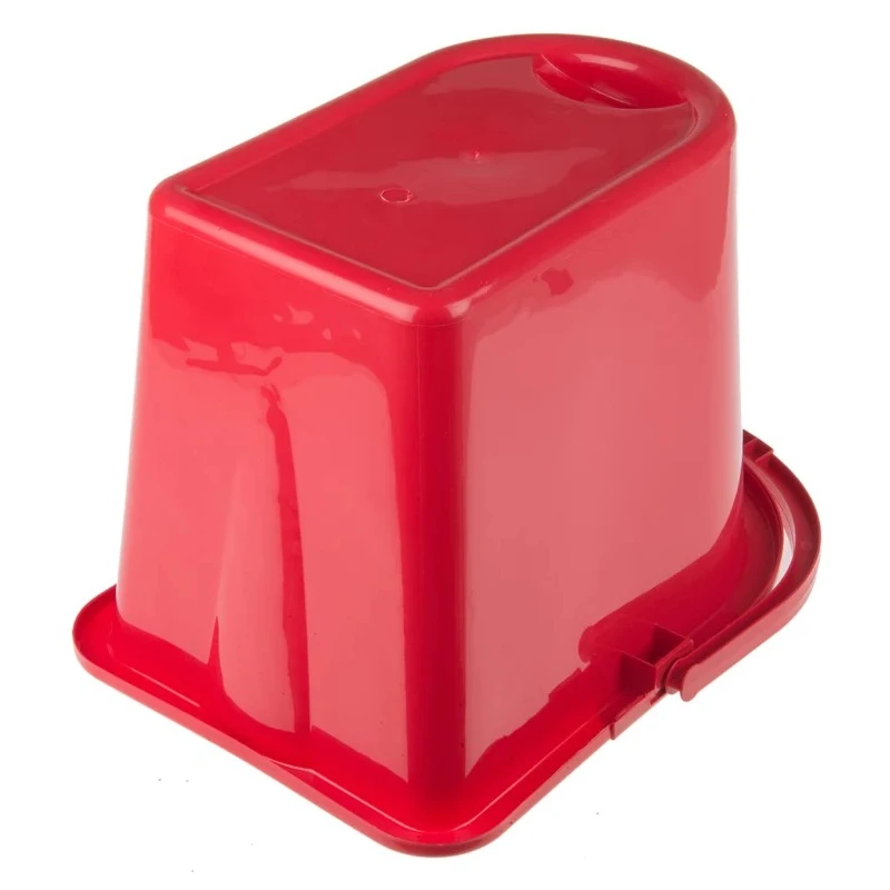 RS PRO 12L Plastic Red Mop Bucket with Handle, Detachable Wringer, Capacity 12L, Model 218-6724