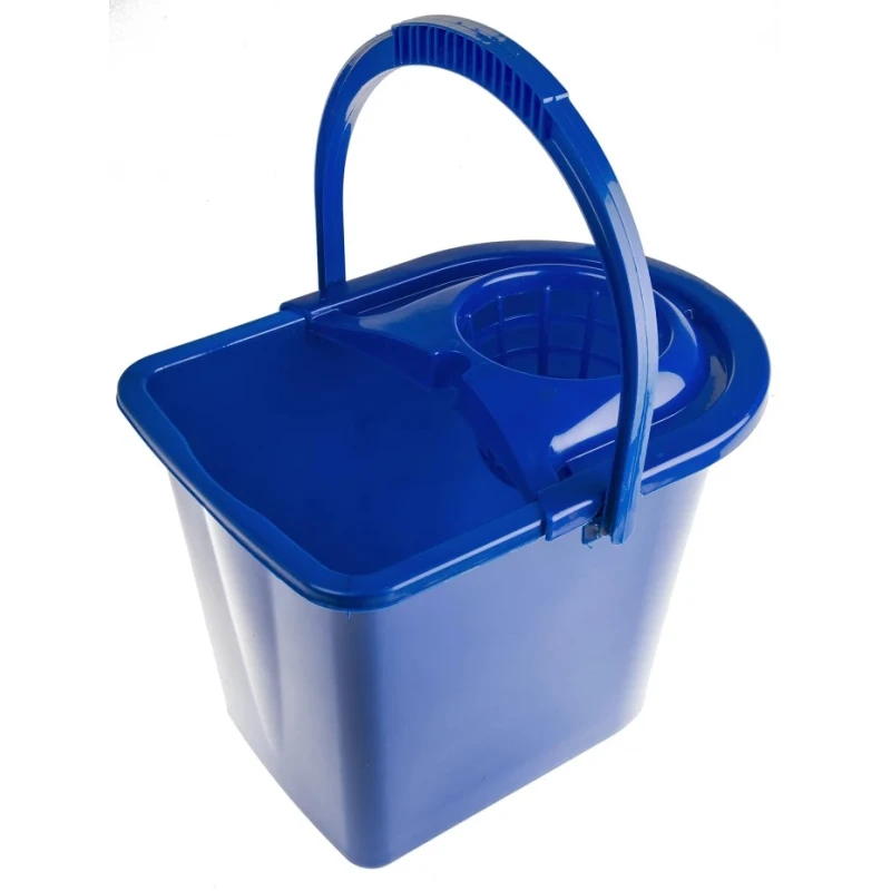 RS PRO 12L Plastic Blue Mop Bucket with Handle 218-6730