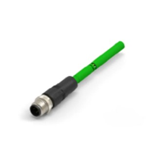 TE Connectivity Cat5e Shielded Green Ethernet Cable 1 m PVC Jacket TAD14141111-002