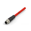 TE Connectivity TAD1414 Cat5e Shielded PVC Jacketed Ethernet Cable Red 1 m TAD14141311-002