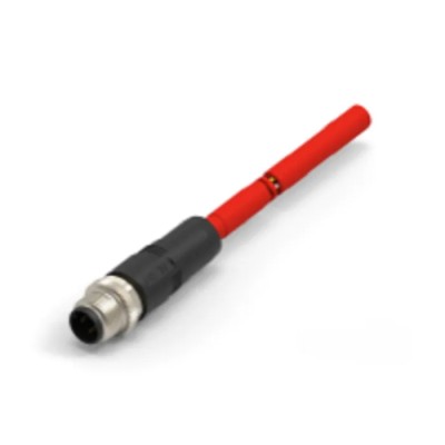 TE Connectivity TAD1414 Cat5e Shielded PVC Jacketed Ethernet Cable Red 1 m TAD14141311-002