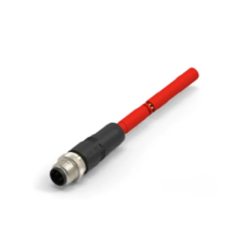 TE Connectivity TAD1414 Cat5e Shielded PVC Jacketed Ethernet Cable Red 1 m TAD14141311-002