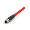 TE Connectivity TAD1414 Cat5e Shielded PVC Jacketed Ethernet Cable Red 1 m TAD14141311-002