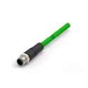 TE Connectivity Shielded Cat5e Ethernet Cable, Polyurethane Jacket, Green, 500 mm, 250V TAD14145101-001