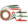 RS PRO Test Lead & Connector Kit with Multifunction 3 Wire Test Lead Set CAT III 1.5m Silicone Cables 218-8290