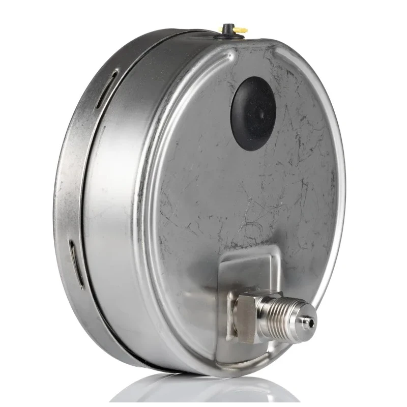 WIKA 63 mm Aluminium Case Threaded Pressure Gauge G 1/4, 0 bar, Black Dial, Model 9457992