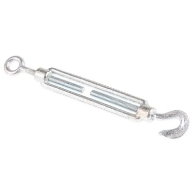 RS PRO Steel Hook Eye Rigging Screw M6 Thread with 2t Load Limit 258mm Open Length 674-005
