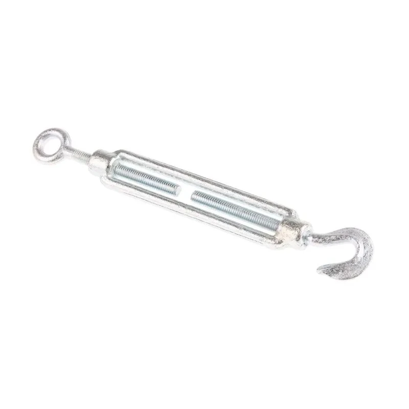 RS PRO Steel Hook Eye Rigging Screw M6 Thread with 2t Load Limit 258mm Open Length 674-005