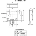 Omron Through Beam Photoelectric Sensor Fork Style 13 mm Detection Range NPN Output IP50 EE-SPX303N