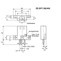 Omron Retroreflective Photoelectric Sensor, Block Style, 5 mm Detection Range, NPN Output, 24V DC, IP50 EE-SPY302