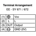 Omron Retroreflective Photoelectric Sensor Block Sensor 1 mm to 5 mm Detection Range NPN Output IP50 EE-SY671