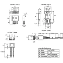 Omron Connector for Use with EE-SX47, EE-PSX303N, EE-PSX403N, EE-SPW311, EE-SPW411, EE-SPY31, EE-SPY41, EE-SX67A, EE-1001
