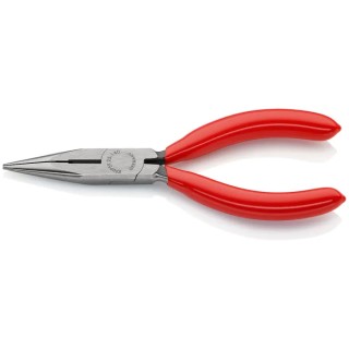 Knipex Long Nose Plier 1 Piece, 140mm Overall Length, 42mm Jaw Length, Plastic Coated Handle, Model 25 01 140