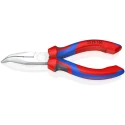 Knipex 1-Piece Long Nose Plier, Pointed Jaw 50mm, Overall Length 160mm, Vanadium Electric Steel Chrome Finish 25 25 160