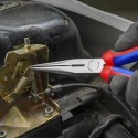 Knipex Long Nose Plier Stork Beak 200mm Overall, 73mm Jaw, Vanadium Electric Steel, Comfort Grip Handles 26 12 200