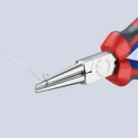 Knipex 1-Piece Long Nose Plier Round, 160mm Overall Length, 41mm Jaw Length, Comfort Grip Handle 30 35 160
