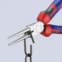 Knipex 1-Piece Long Nose Plier Round, 160mm Overall Length, 41mm Jaw Length, Comfort Grip Handle 30 35 160