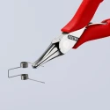 Knipex 1-Piece Flat Nose Plier, Chrome Steel, 115mm Overall Length, 22.5mm Jaw Length 35 11 115