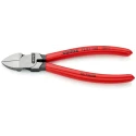 Knipex Side Cutting Plastic Cutter Pliers Chrome Vanadium Steel Multi Component Plastic Grip Forged Steel Handle 72 01 160