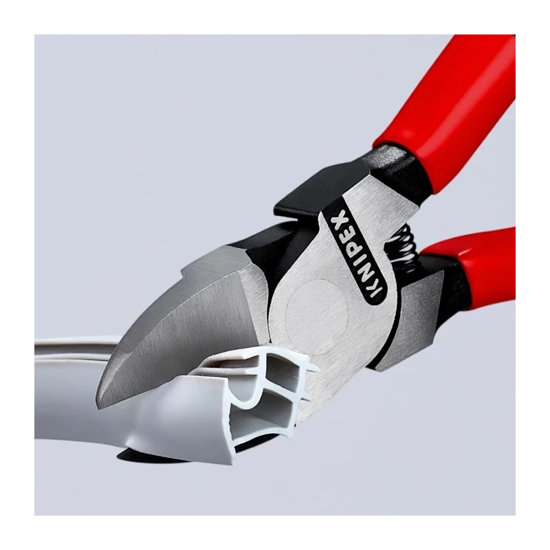 Knipex Side Cutting Plastic Cutter Pliers Chrome Vanadium Steel Multi Component Plastic Grip Forged Steel Handle 72 01 160