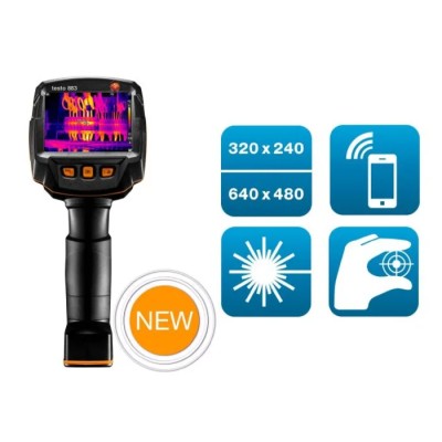 Testo Thermal Imaging Camera USB 2.0 Bluetooth 650 °C 320 x 240 Pixel Detector Resolution 0560 8830