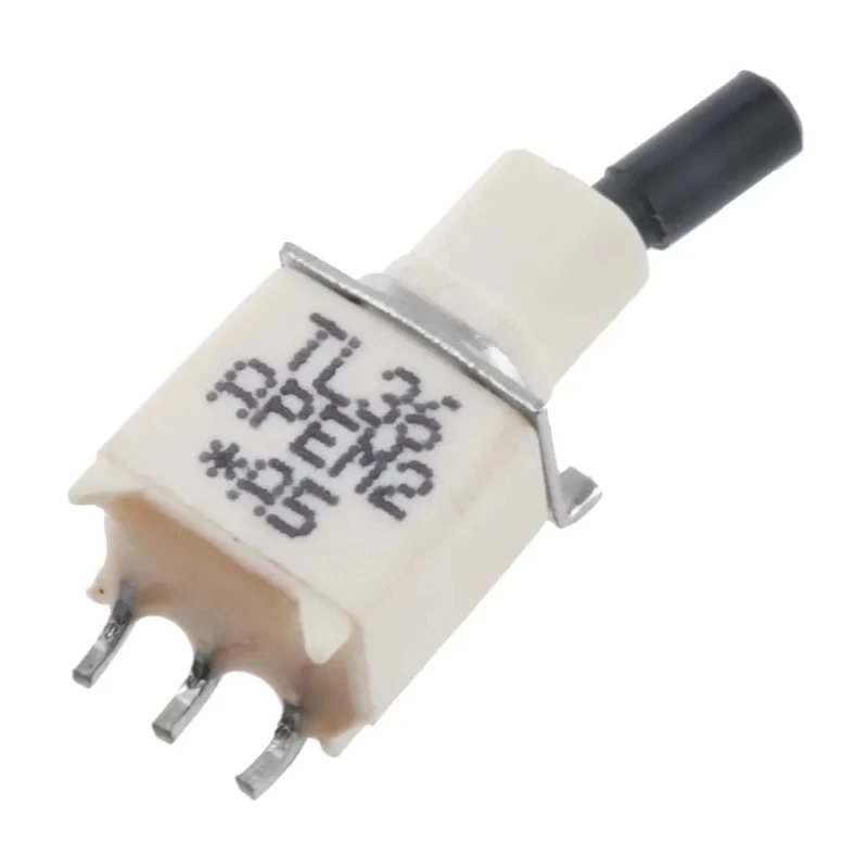 APEM PCB Mount On-On SPDT Toggle Switch Surface Mount Terminal Chrome Plated Brass Actuator 20 V dc 20 V ac TL36WS84