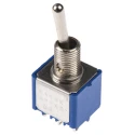 APEM Toggle Switch, Panel Mount, On-On DPST, Solder Terminal, 30 V dc, 250 V ac 5646AK