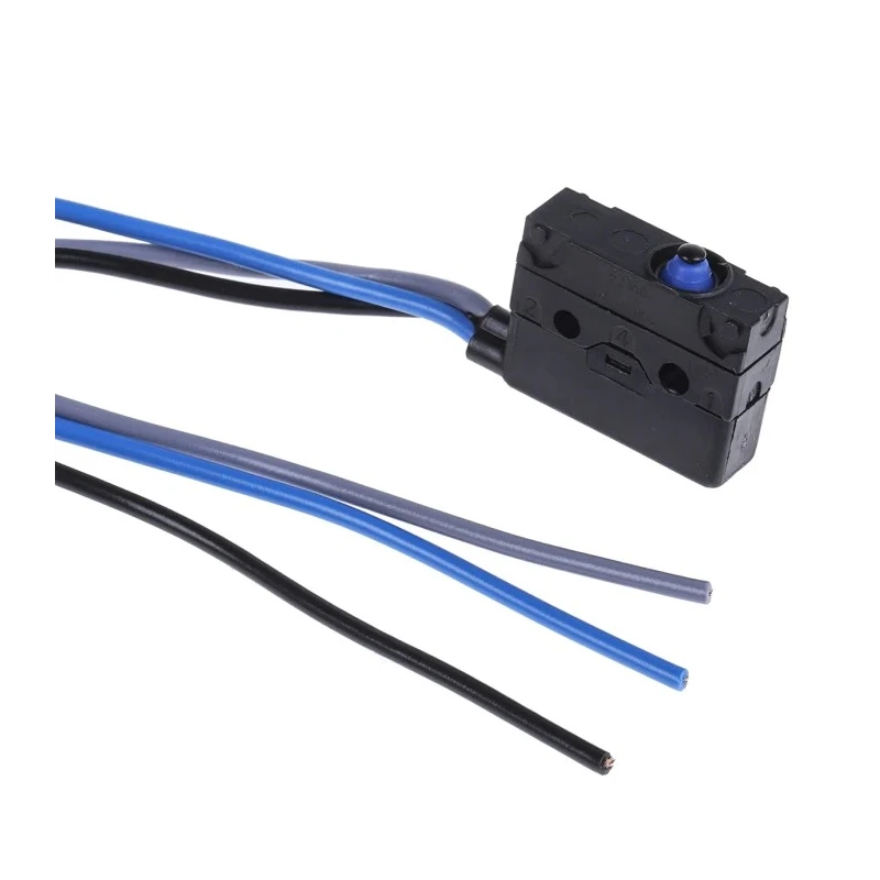 Crouzet Button Micro Switch 6A 250V ac SPDT Solder Terminal IP67 83186003
